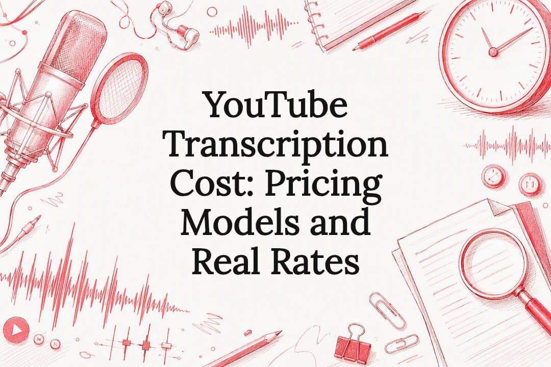 YouTube Transcription Cost: Pricing Models and Real Rates