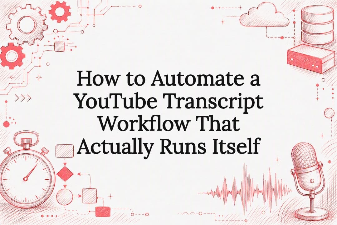 How to Automate a YouTube Transcript Workflow That Actually Runs Itself