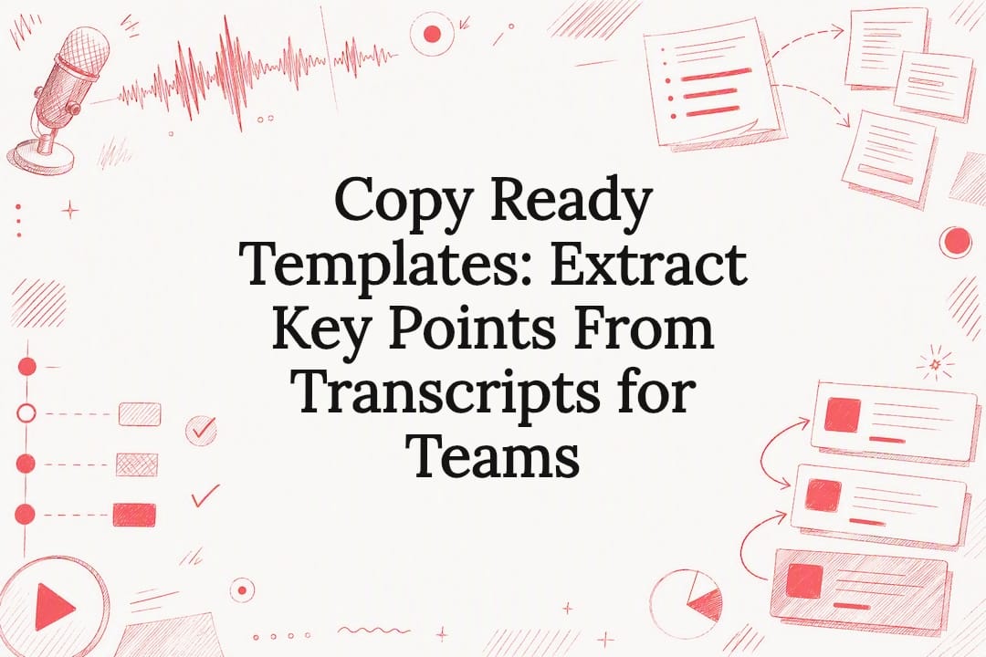 Copy Ready Templates: Extract Key Points From Transcripts for Teams